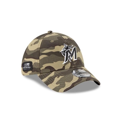 Sapca New Era Miami Marlins MLB Armed Forces Weekend 39THIRTY Stretch Fit - Verzi